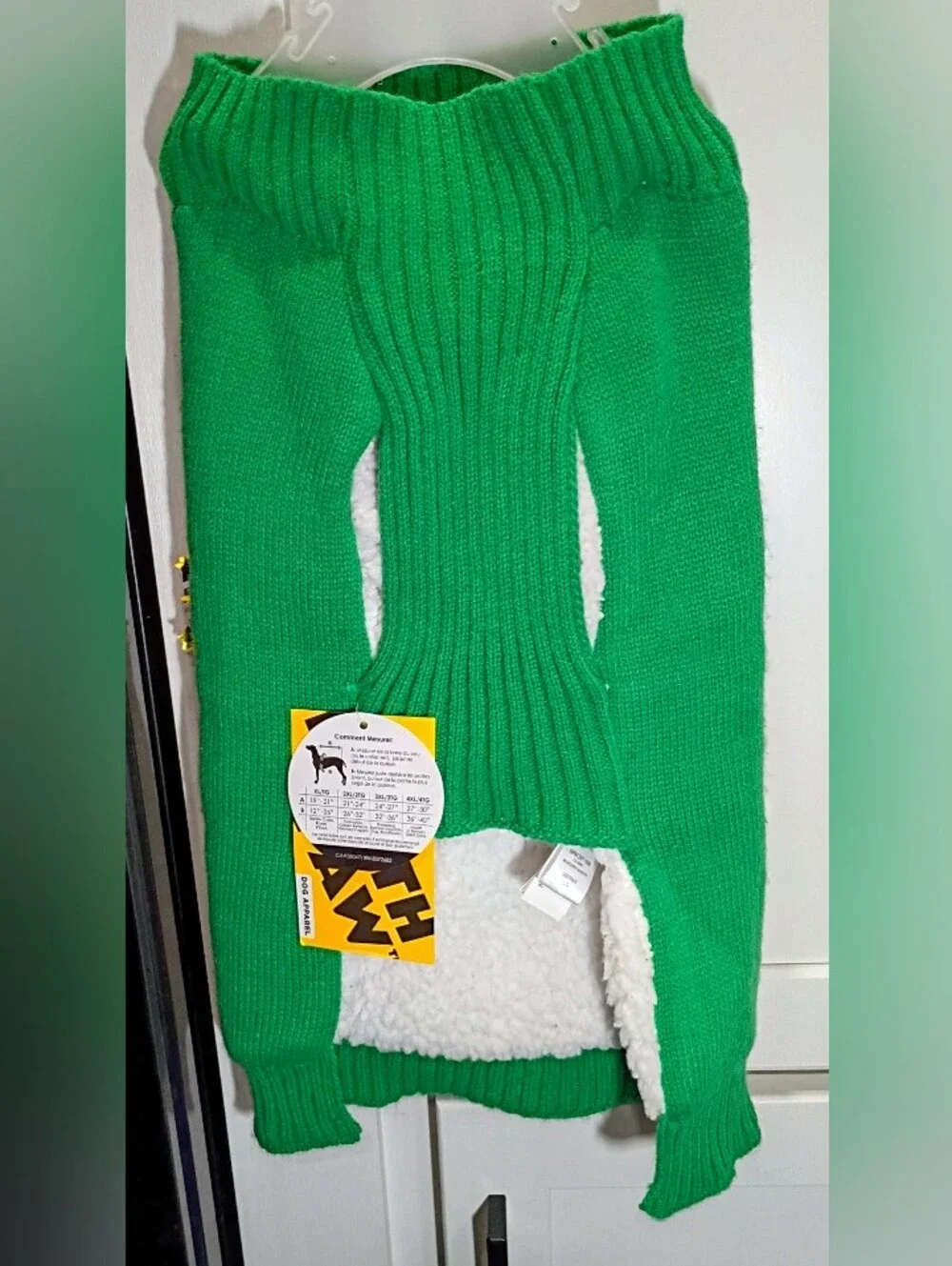 Ugly Dog Sweater NORTH PAW LG Christmas Tree Faux Fur Green BRAND-NEW w/tags